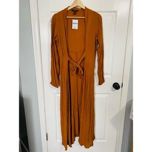 • copper long sleeve duster •